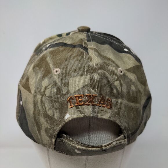 Texas Strapback Hat Camouflage One Size Adjustable Embroidered 6 Panel Joy Cap - Picture 5 of 8